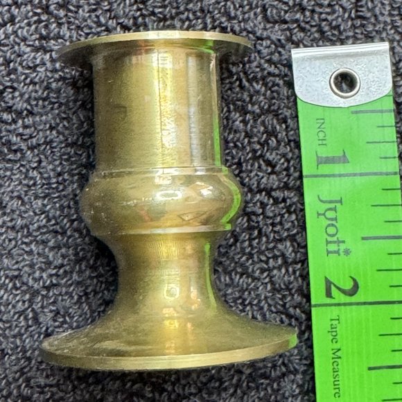 One Vintage Solid Brass Candlestick 2" tall Price Products Bellmawr NJ - Picture 6 of 6